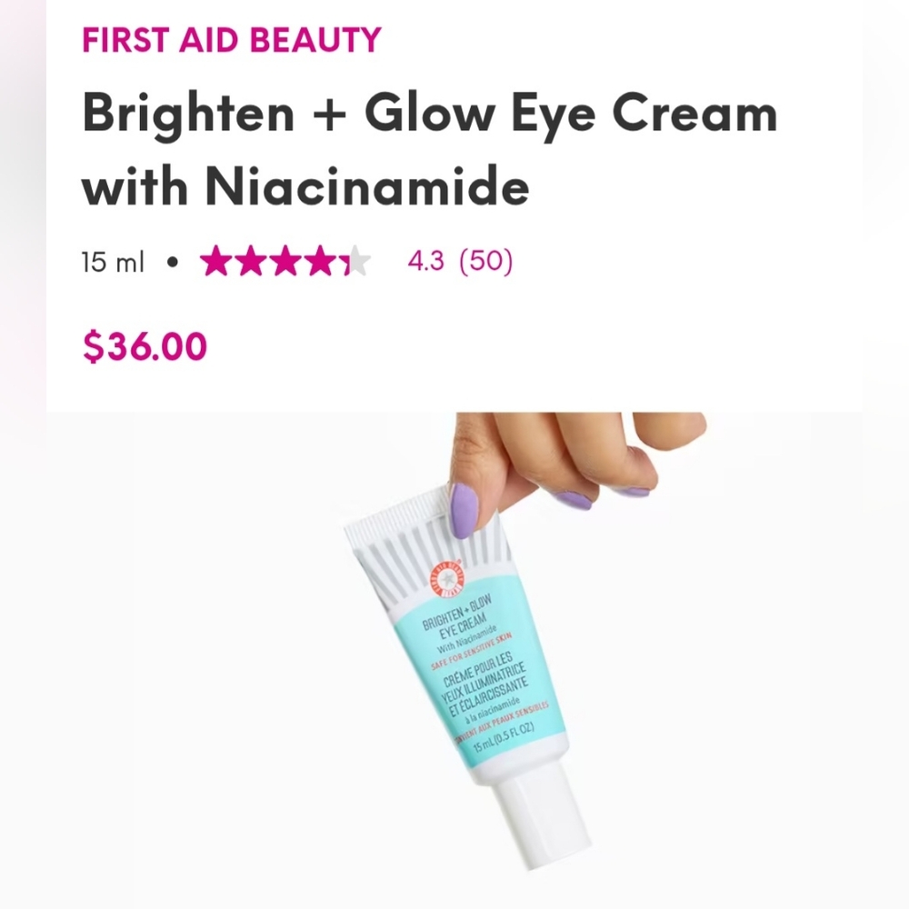 First Aid Beauty Eye Cream with Niacinamide